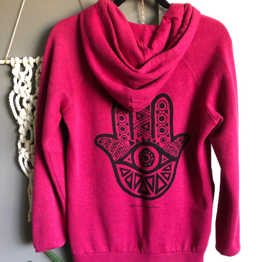 Spiritual Gangster pink hoodie
